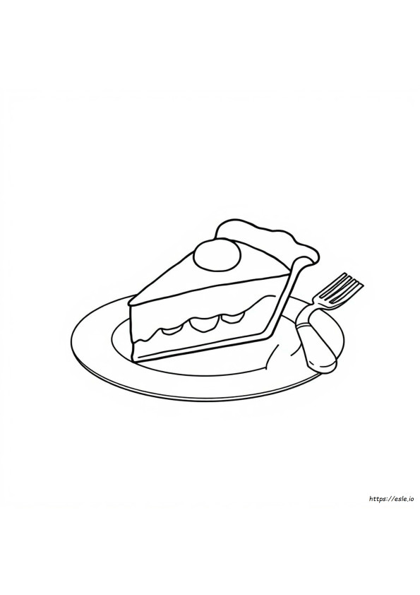 Piece Of Pie Coloring Page