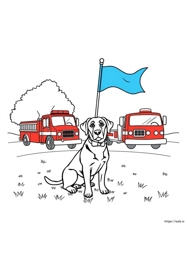Schwarzer Labrador Hund Ausmalbilder