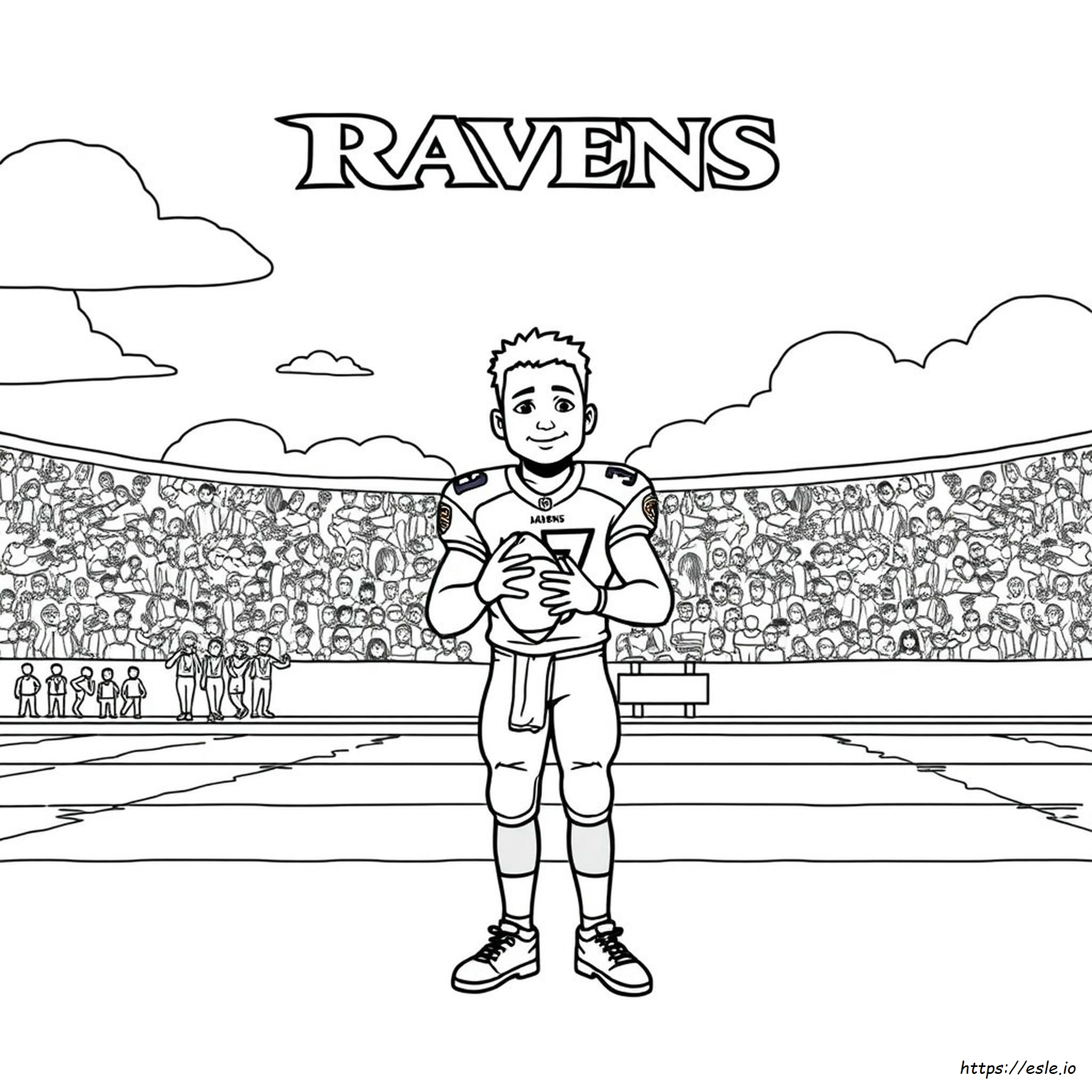 Lamar Jackson Coloring Pages Ravens - Free Printable