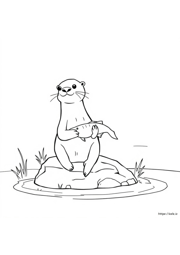 Dibujo De Nutria Para Colorear