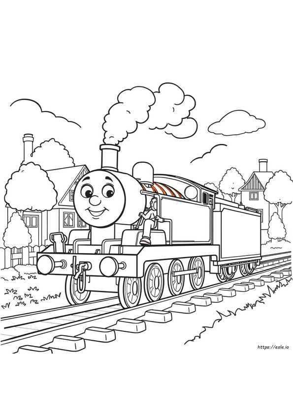 Colouring Pages Thomas