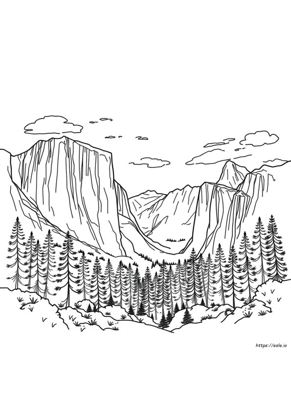 Yosemite National Park Coloring Pages