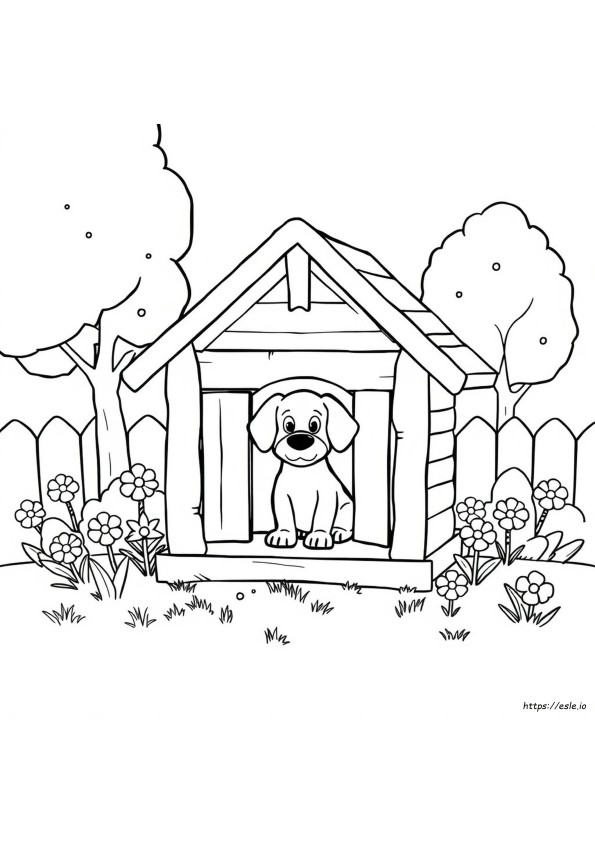 Casetta Per Cani Da Colorare E Stampare
