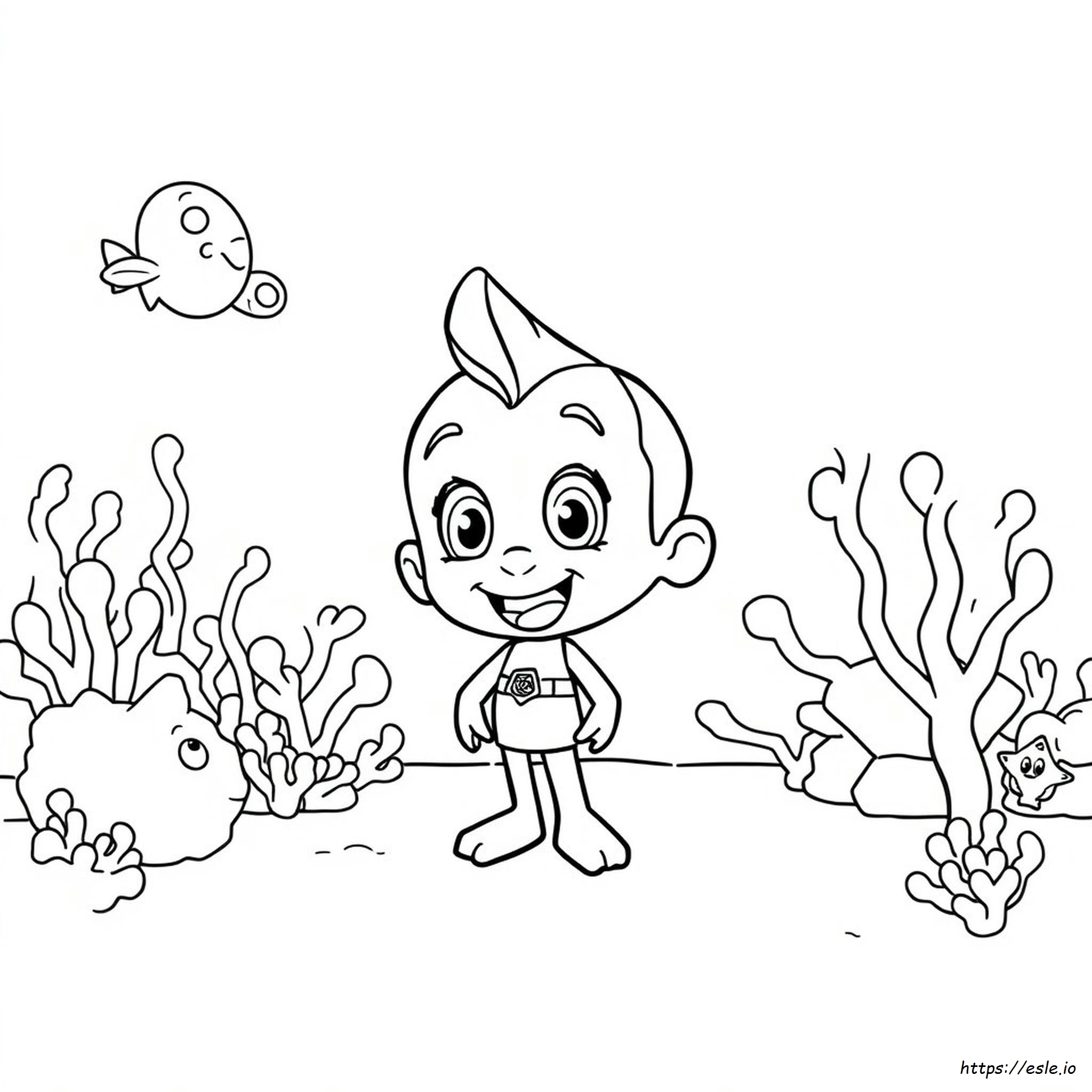 Bubble Guppies Coloring Pages Gil - Free Printable