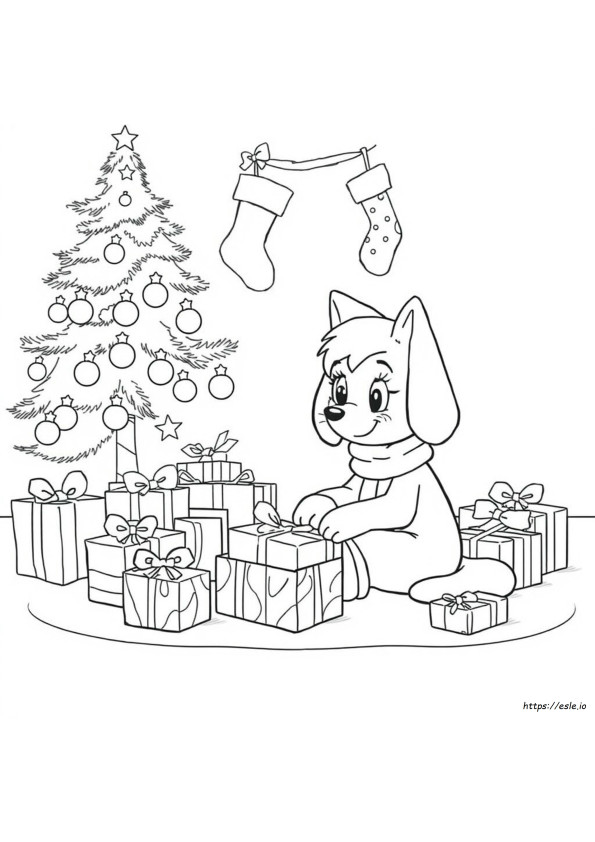 Bluey Noel Boyama Sayfaları