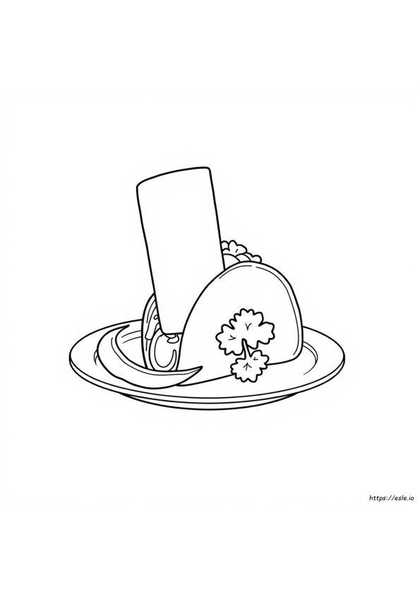 Coloriage Taco