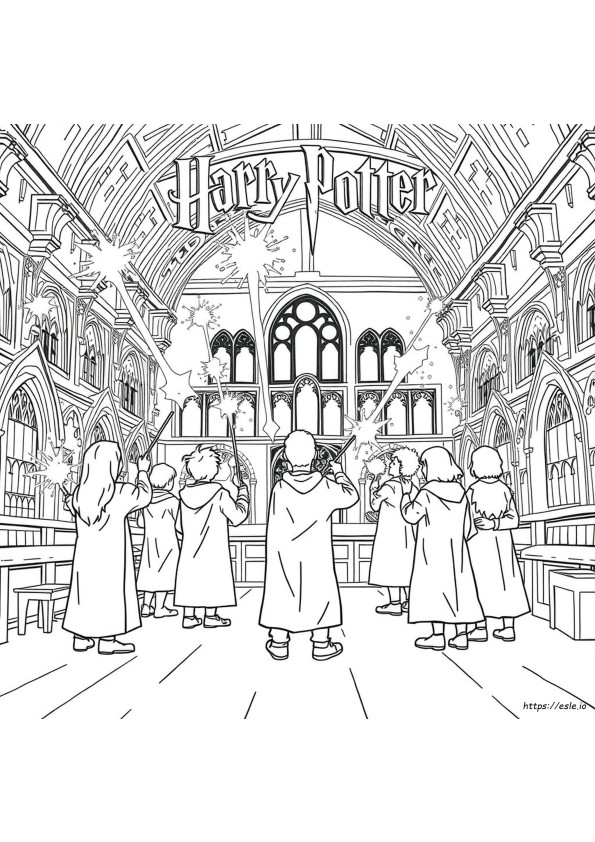 Harry Potter Spells Coloring Pages