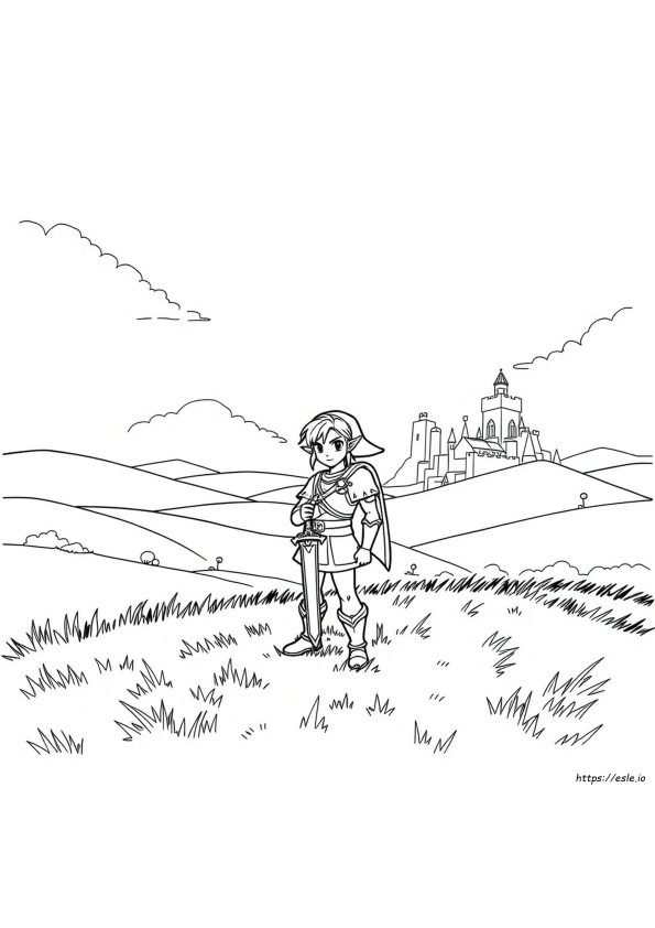Link Coloring Pages Tears Of The Kingdom