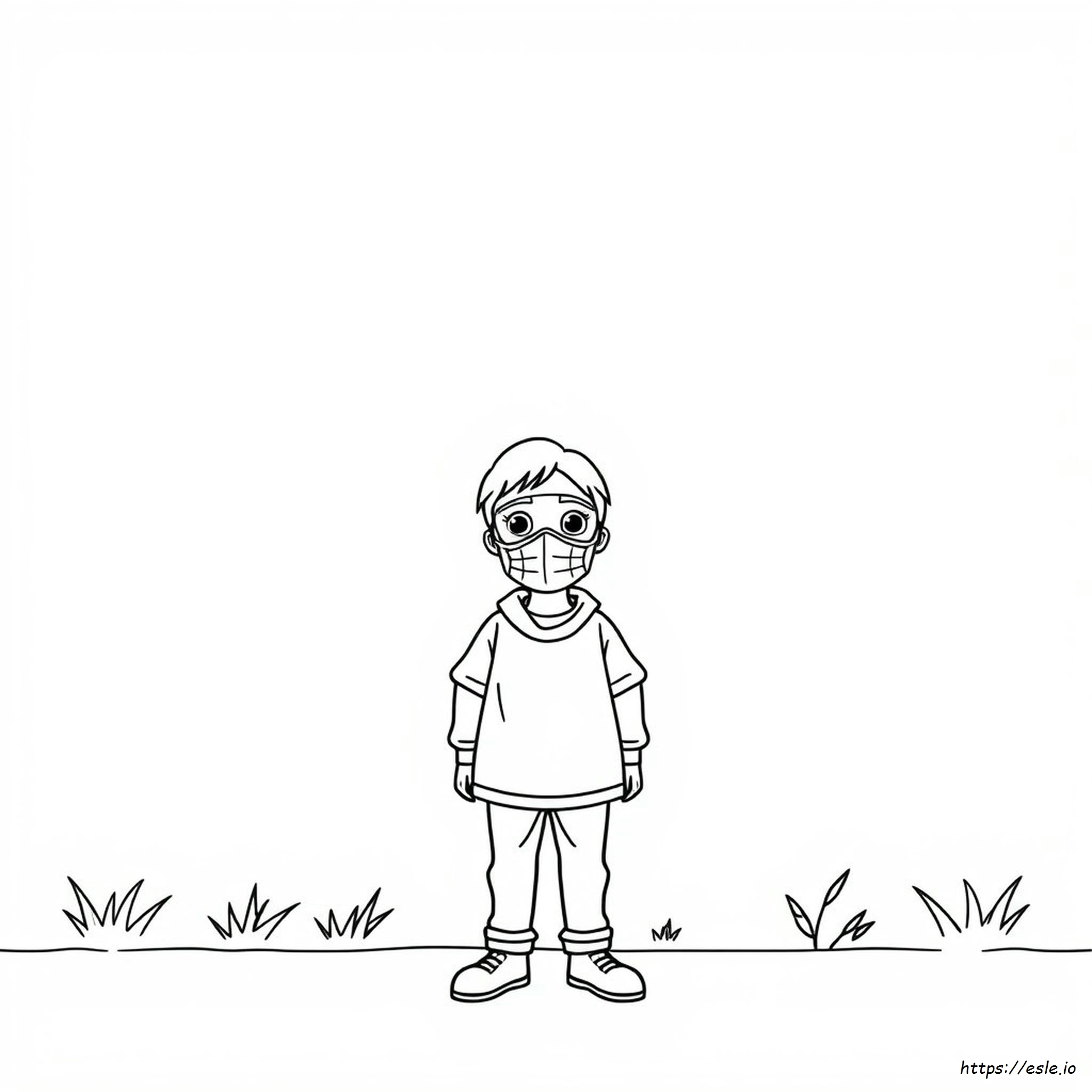 Masks Coloring Page - Free Printable