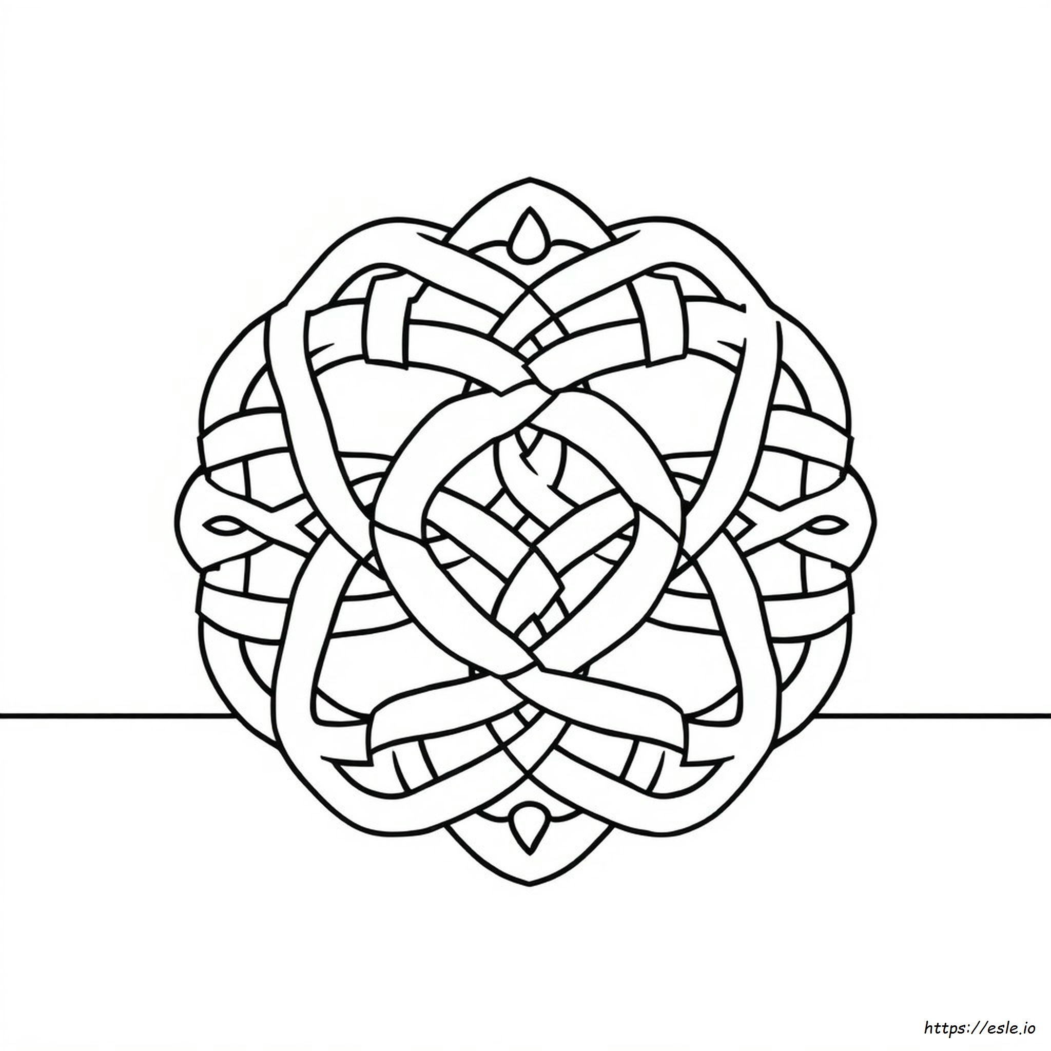 Keltischer Knoten Ausmalbild Für Erwachsene - Kostenlos