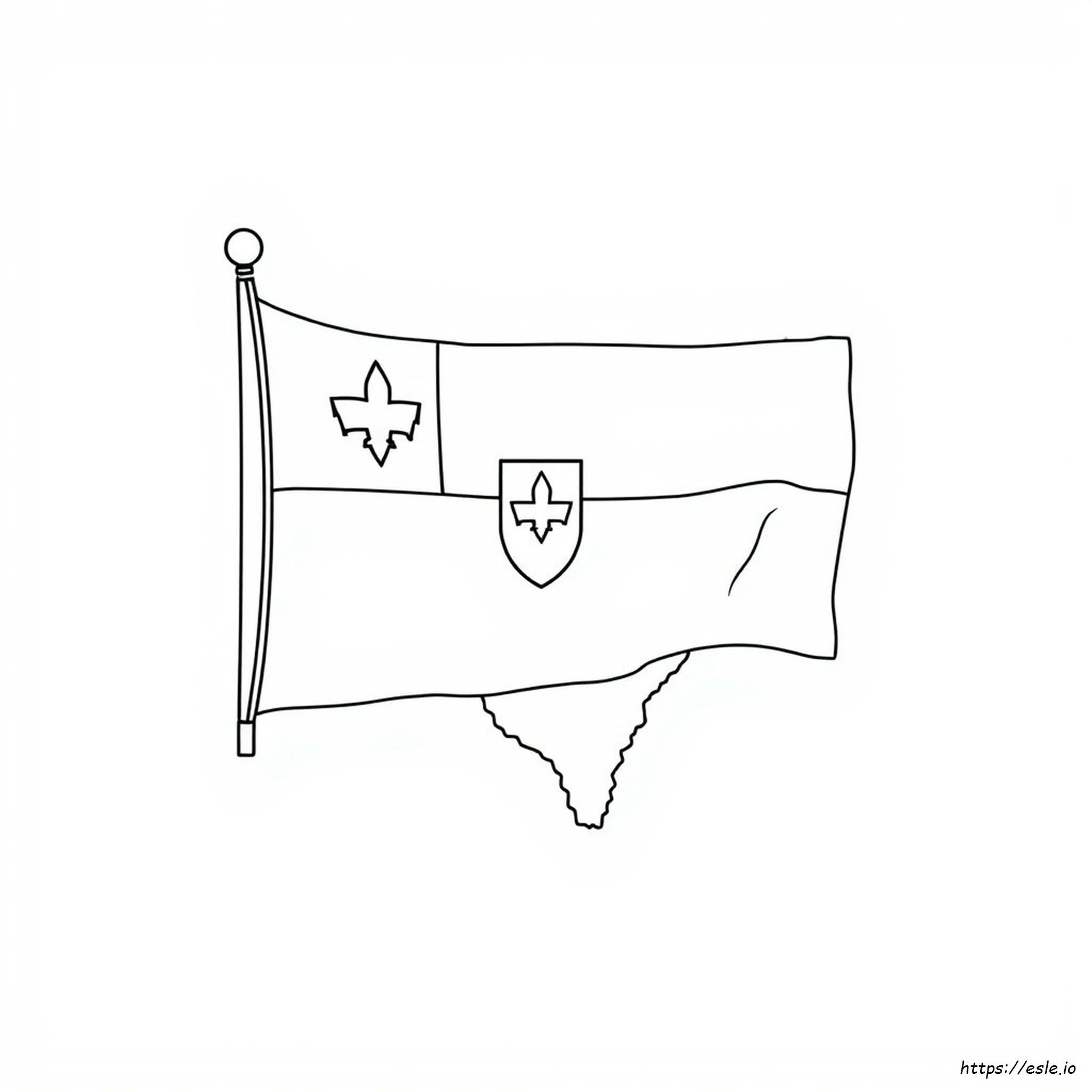 Slowenien Flagge Ausmalbilder
