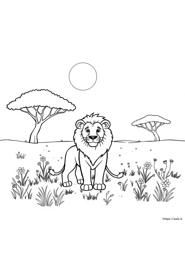 Colouring Picture Of A Lion