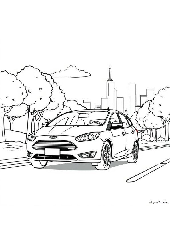 Ford Focus Színező Oldalak