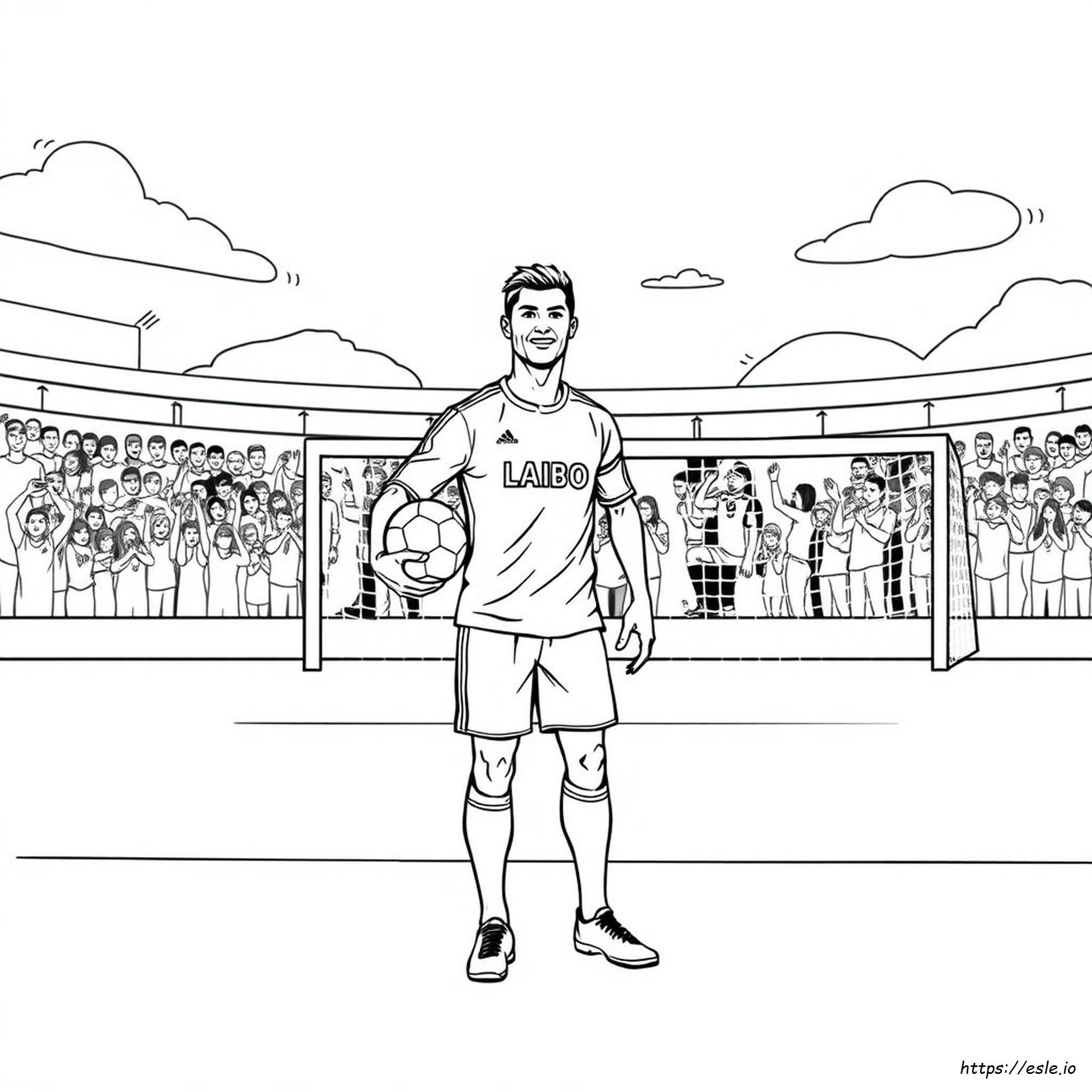 Printable Ronaldo Colouring Pages