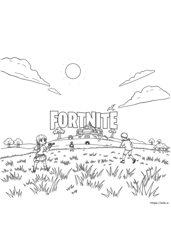Fortnite Coloring Pages For Kids