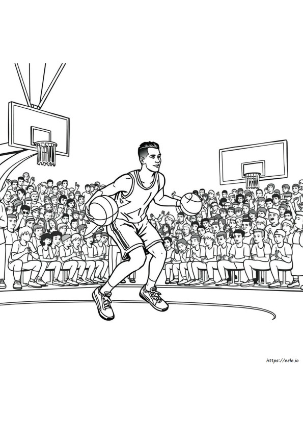 Coole Basketball Ausmalbilder