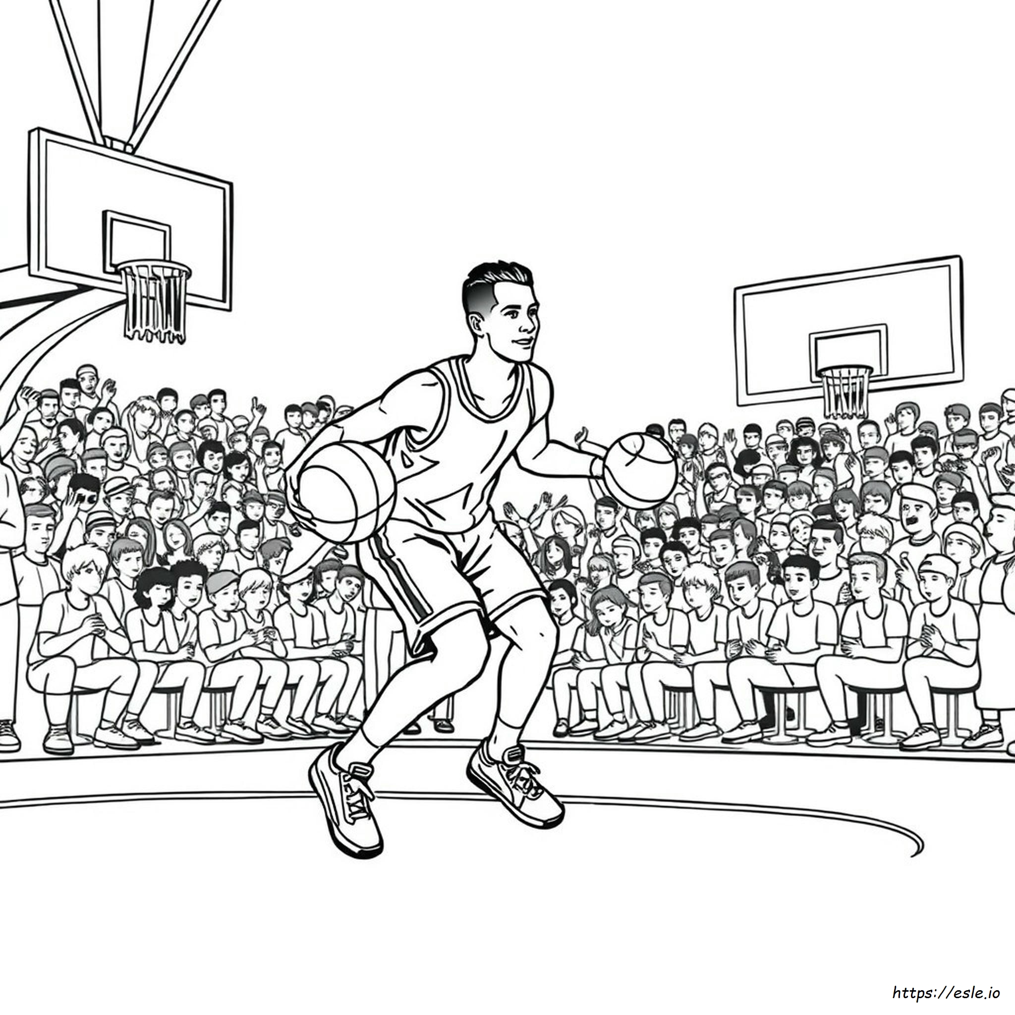 Gambar Mewarnai Bola Basket Keren - PDF