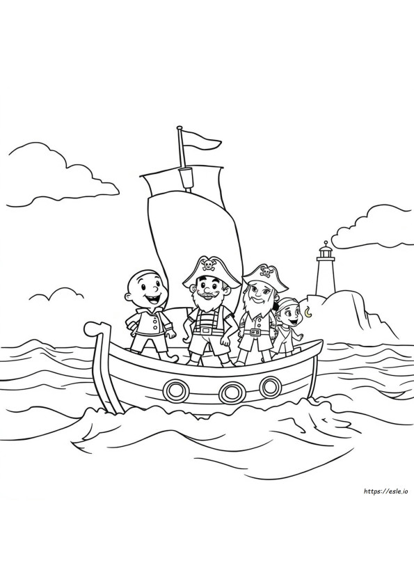 Jake And The Pirates Coloring Pages
