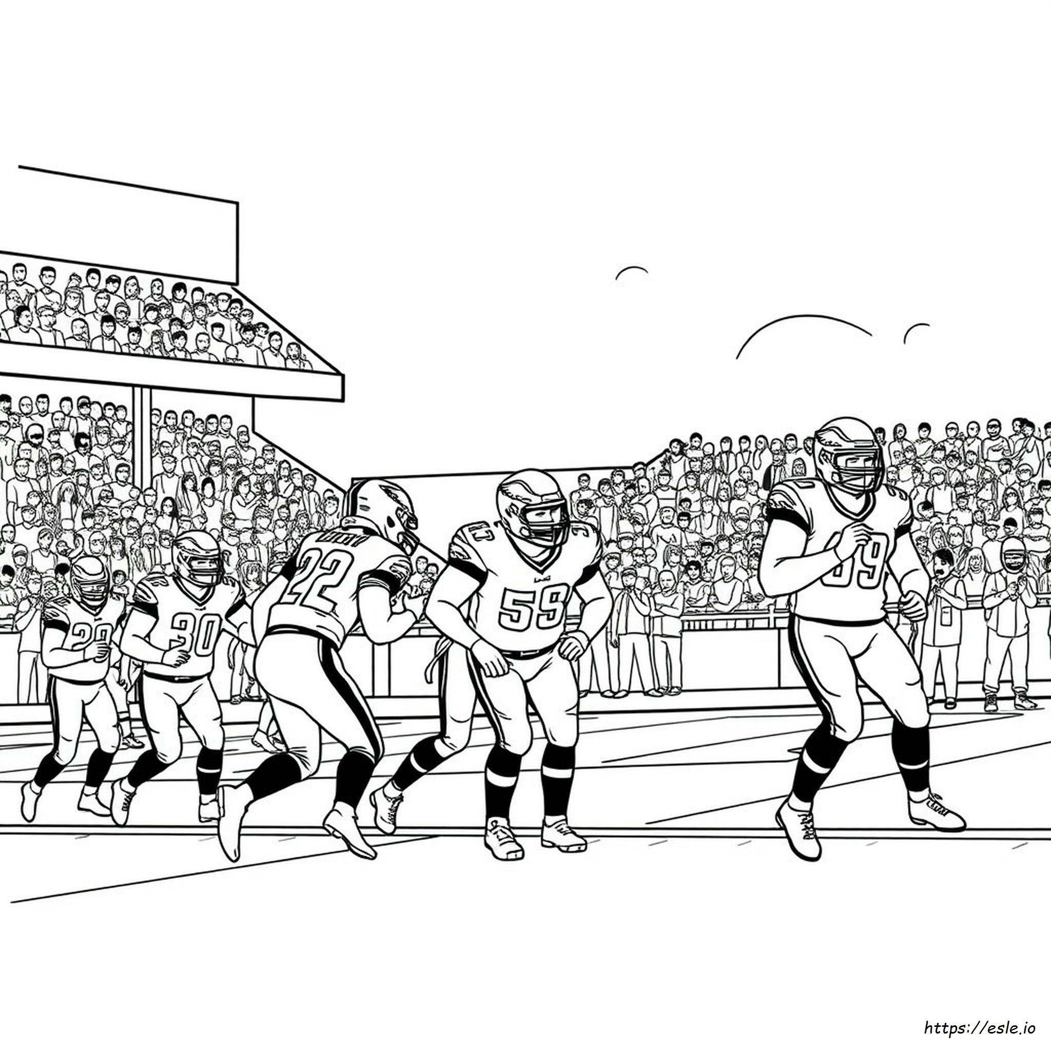 Philadelphia Eagles Halaman Mewarnai Dapat Dicetak
