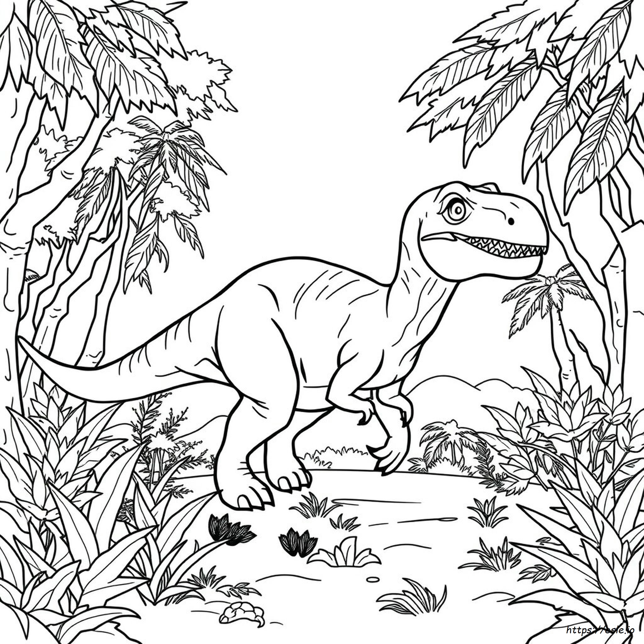 Jurassic World Coloring Page Free