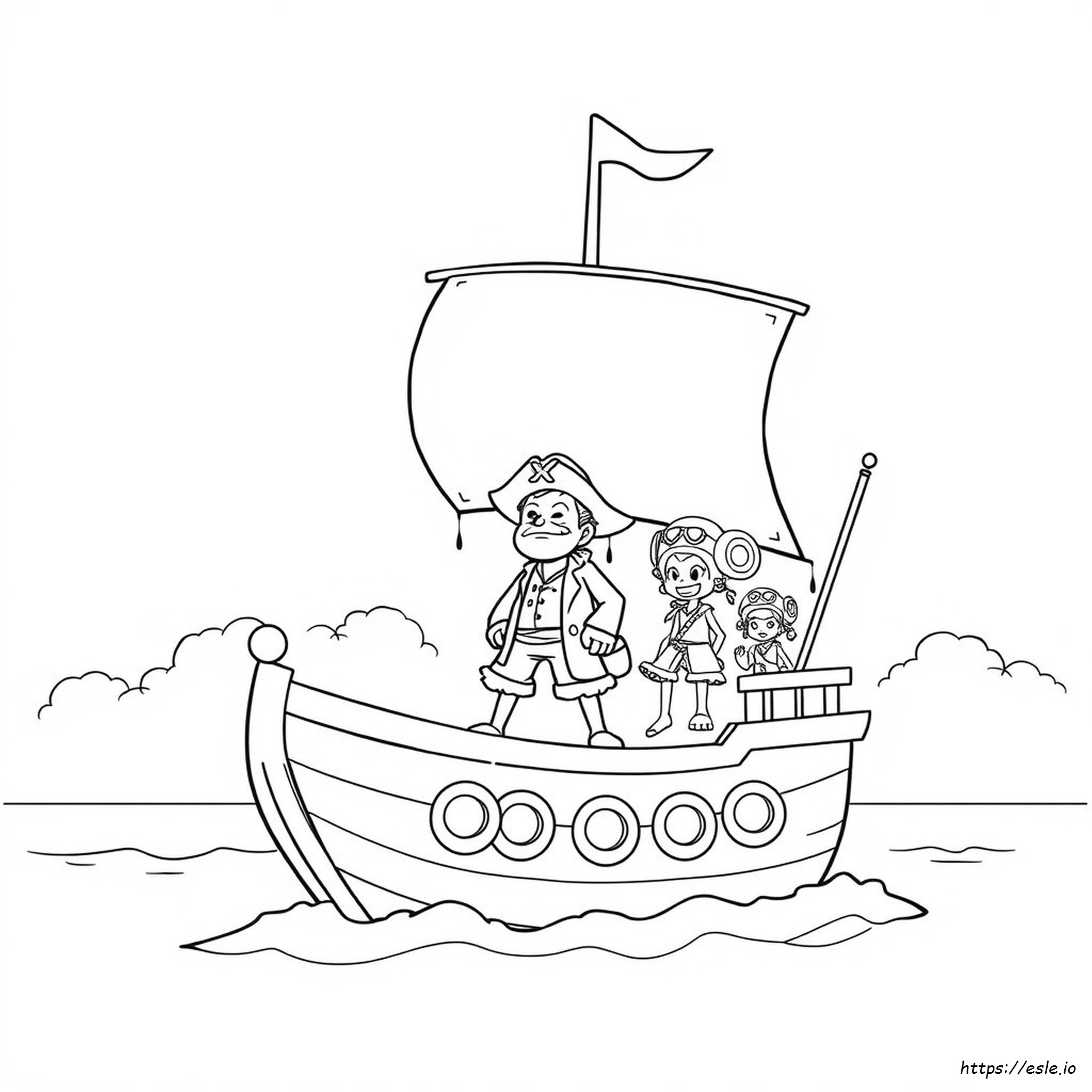 One Piece Coloring Pages Easy