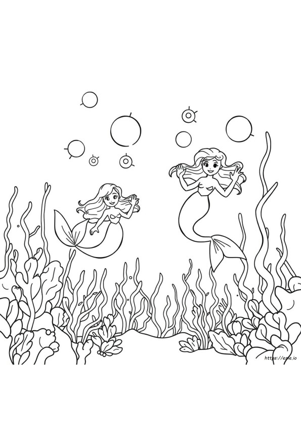 Free Printable Mermaid Coloring Pages