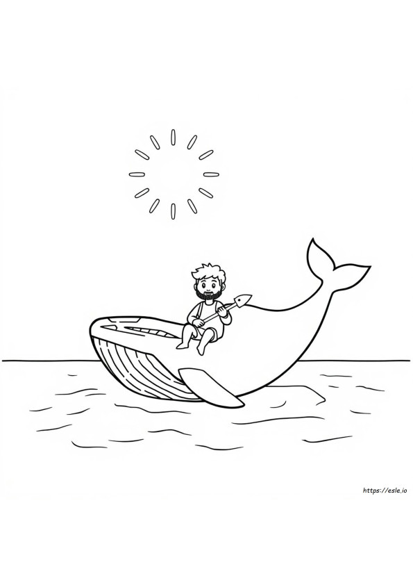 Jonás Y La Ballena Para Colorear Preescolar