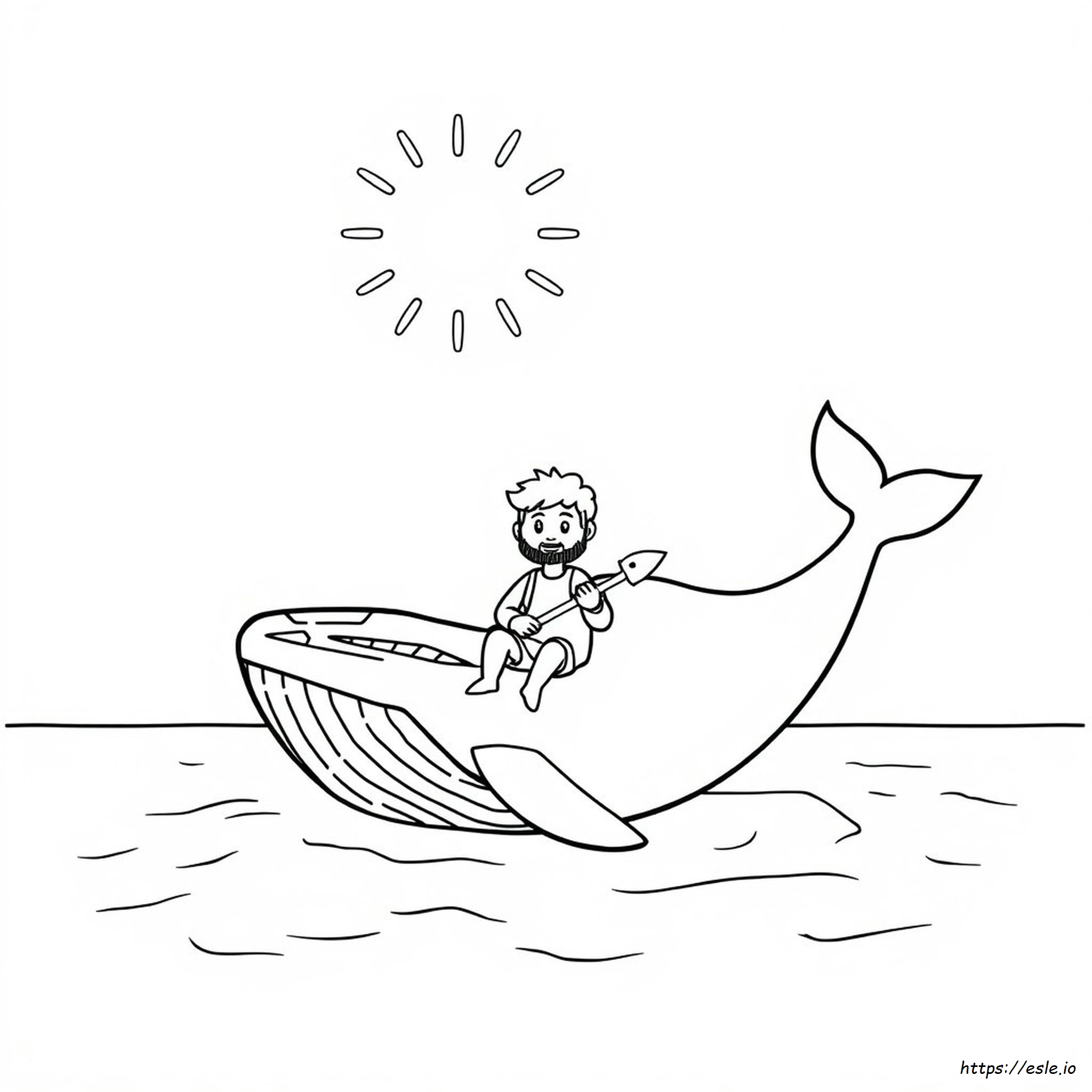 Preschool Jonah And The Whale Coloring Page