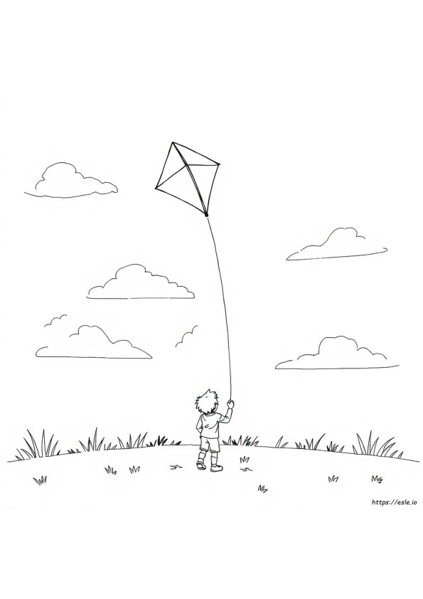 Desenho E Colorir De Pipa