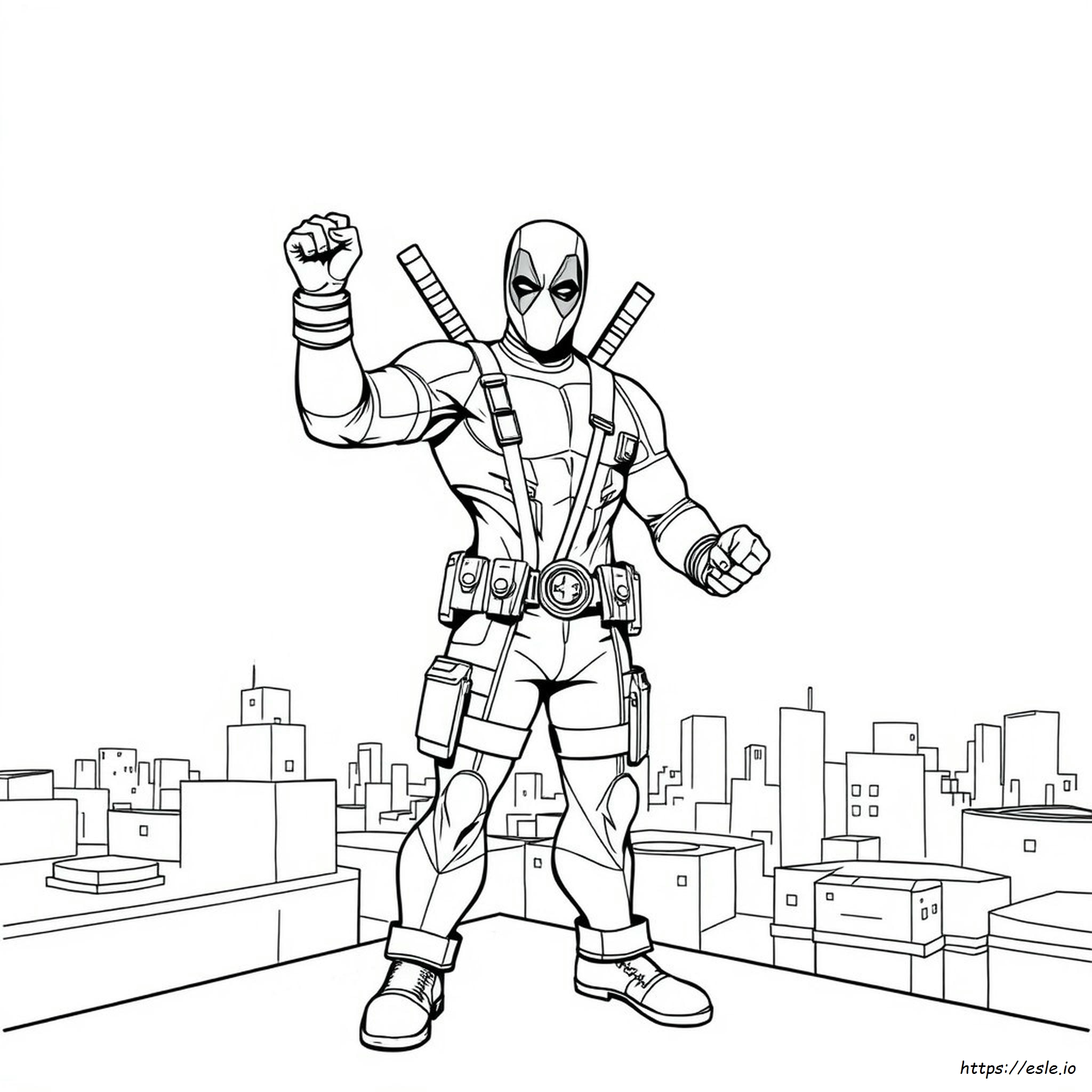 Deadpool Colouring Pictures