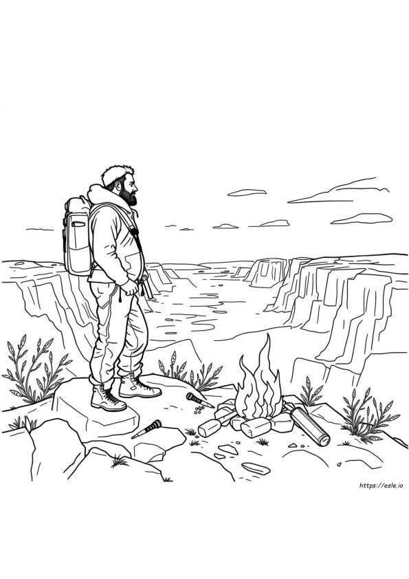 Bear Grylls Da Colorare
