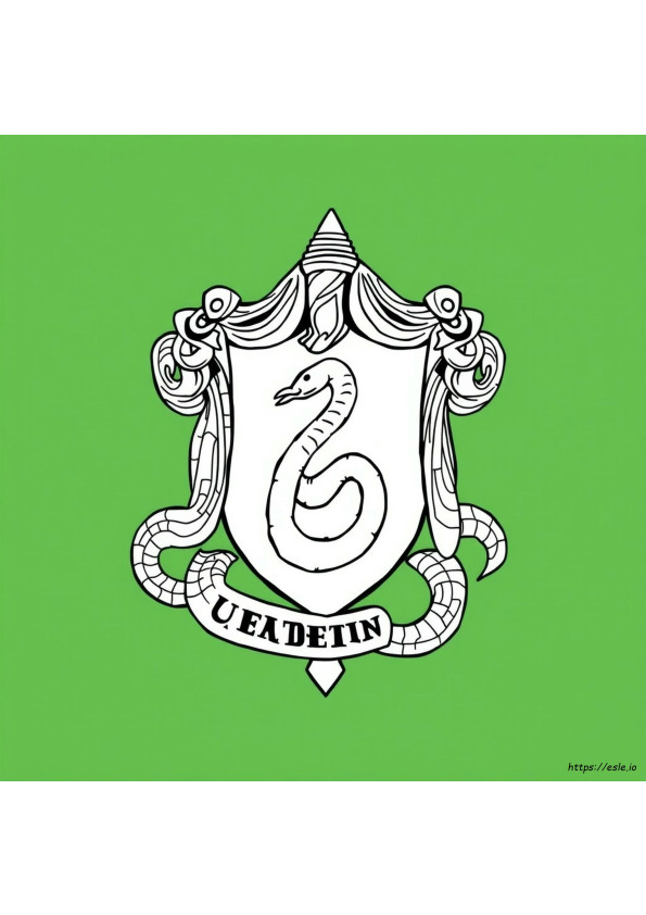 Slytherin Colouring Pages