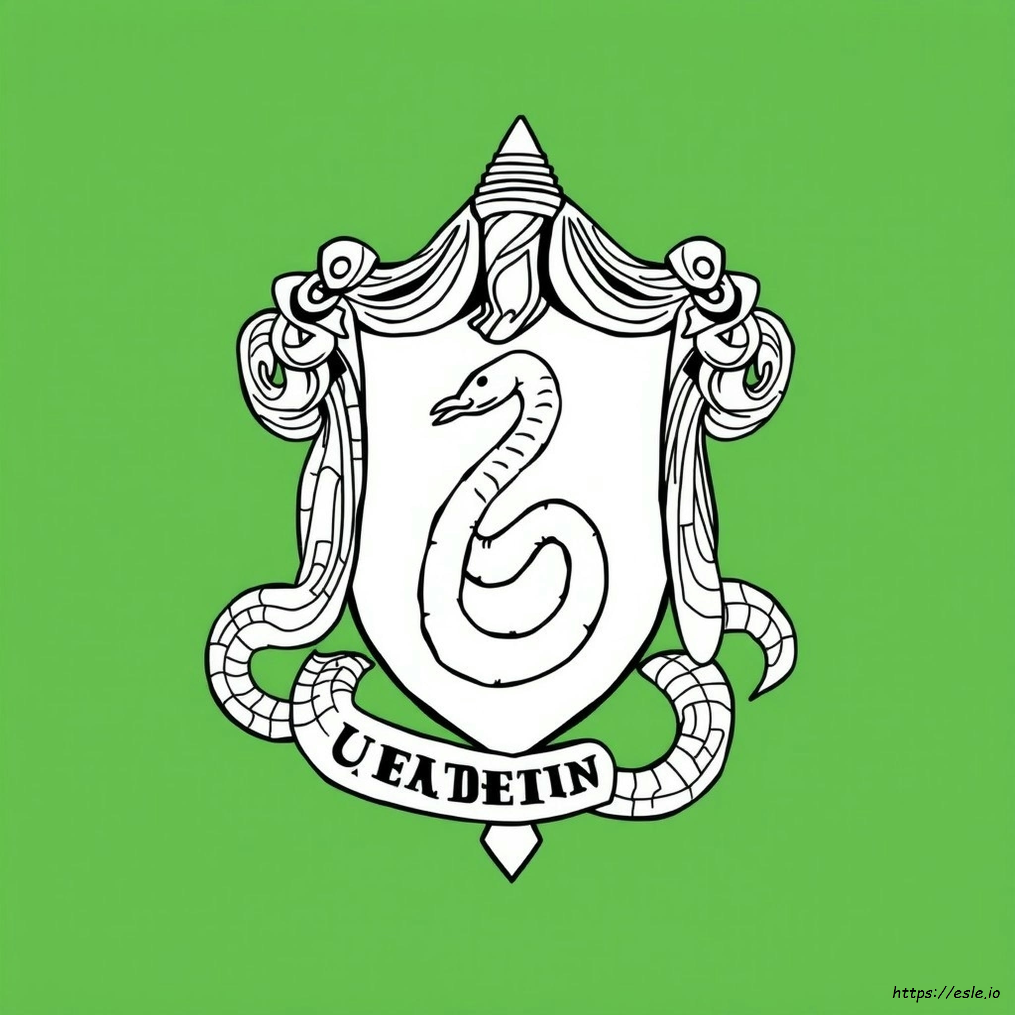 Slytherin Coloring Page - Free Printable