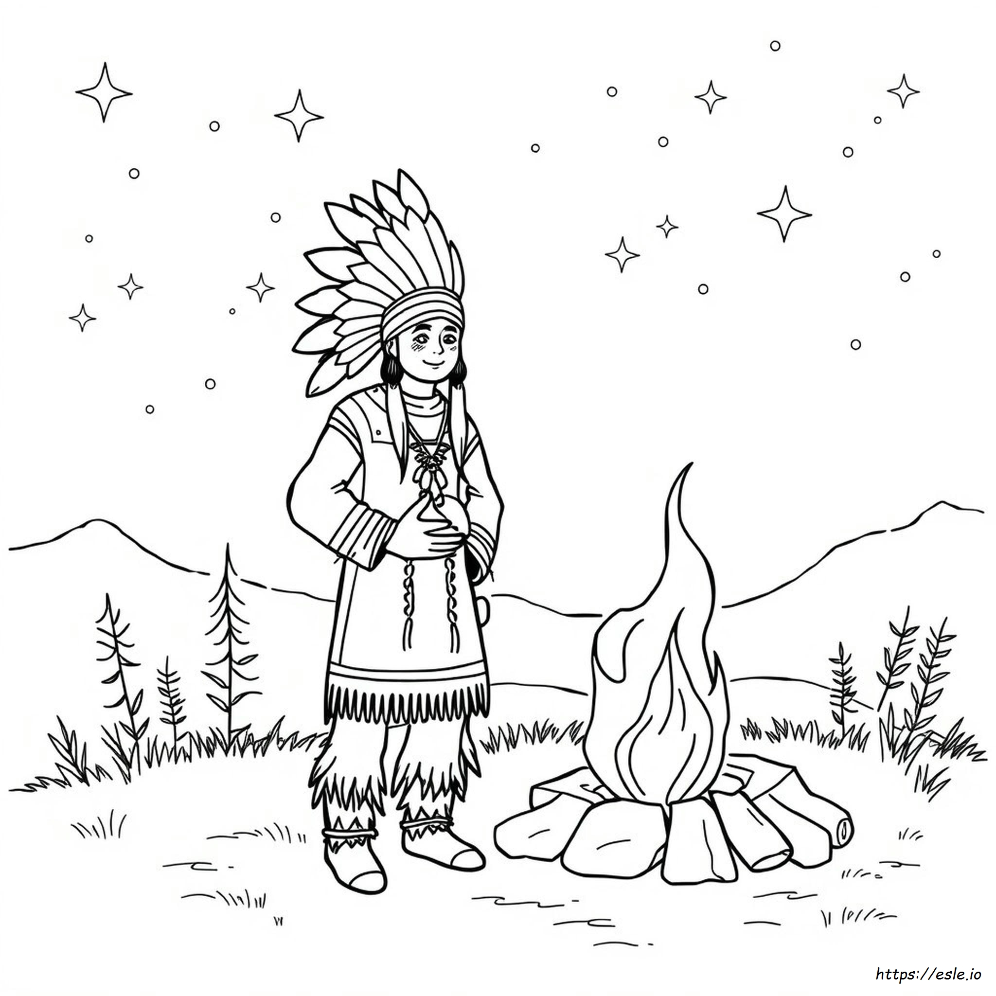 Disegni Da Colorare Gratuiti Stampabili Dei Nativi Americani