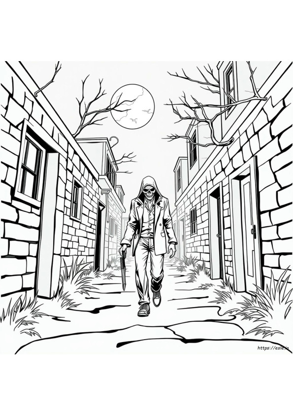 Free Printable Serial Killer Coloring Book Pages