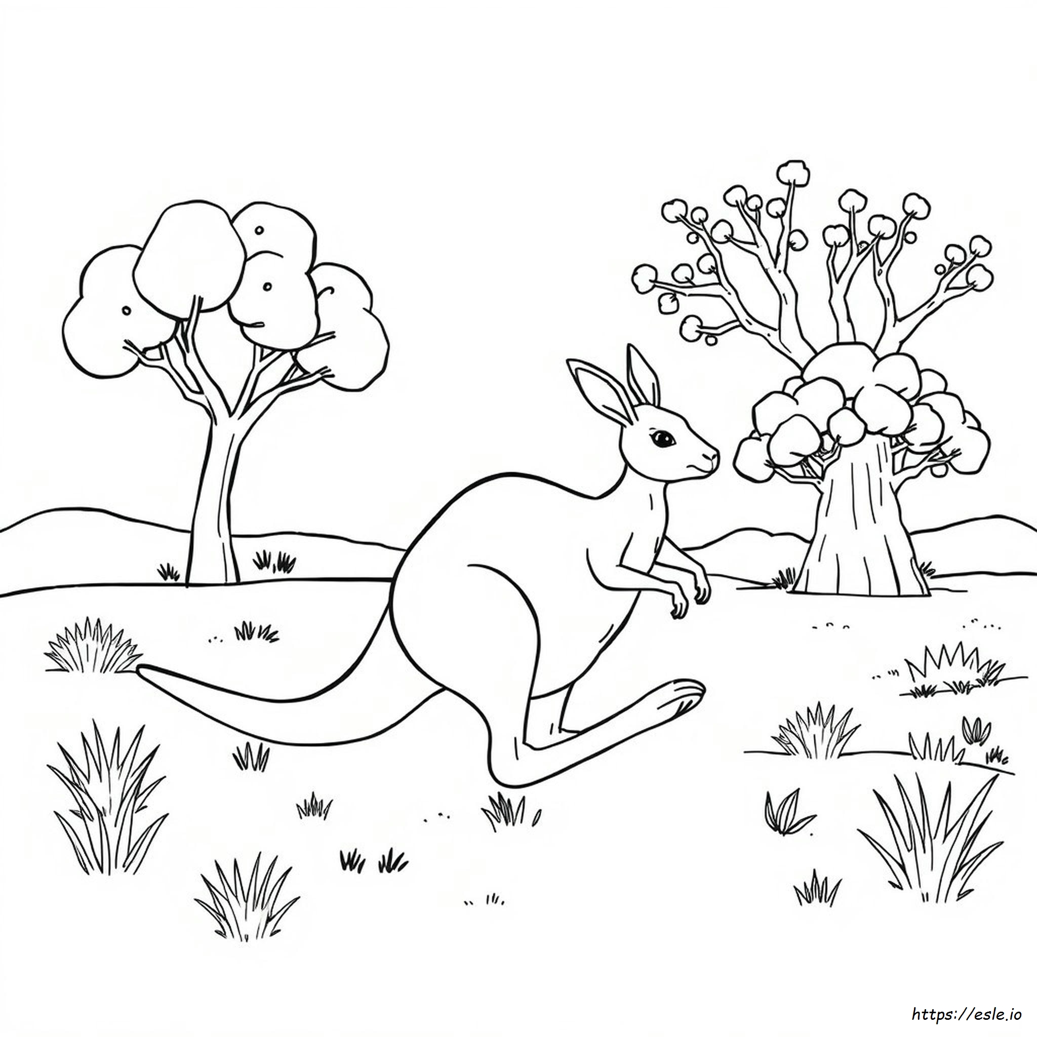 Australia Coloring Page