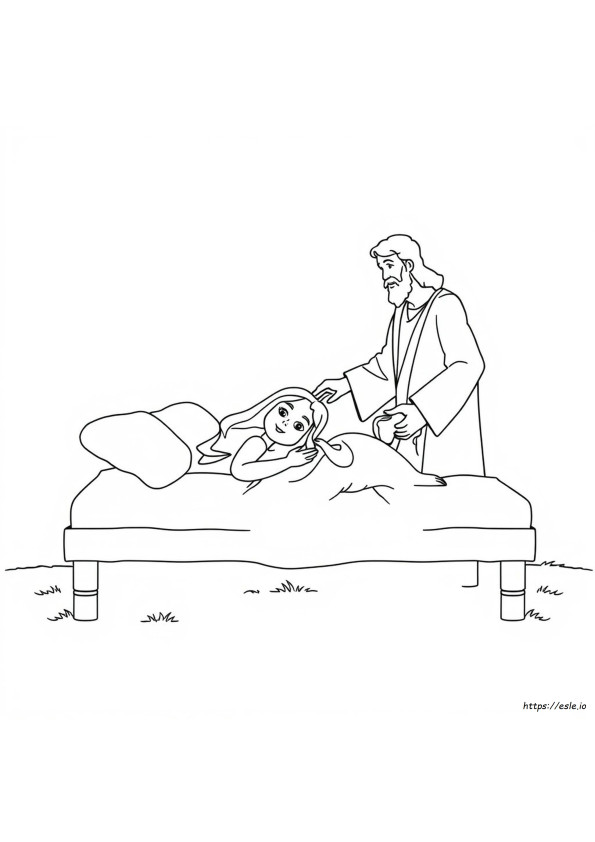 Jairus Daughter Coloring Page