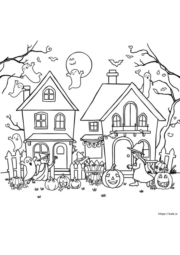 Online Coloring Pages Halloween