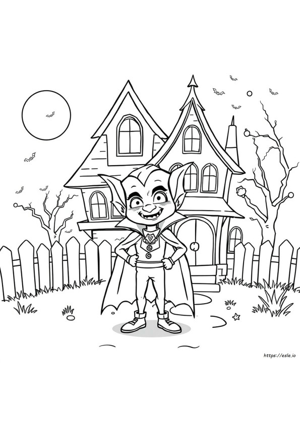 Bluey Vampir De Colorat