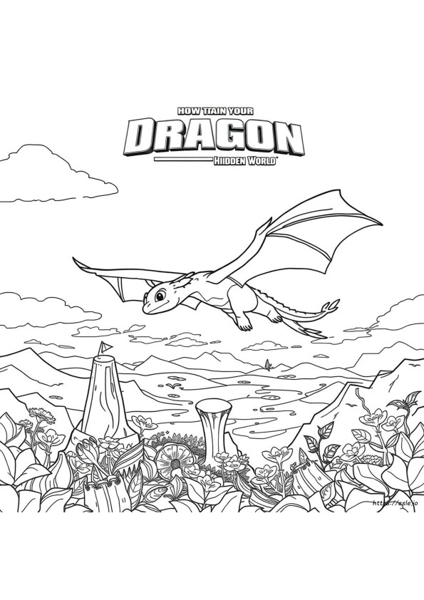 Dragon Trainer Il Mondo Nascosto Immagini Da Colorare