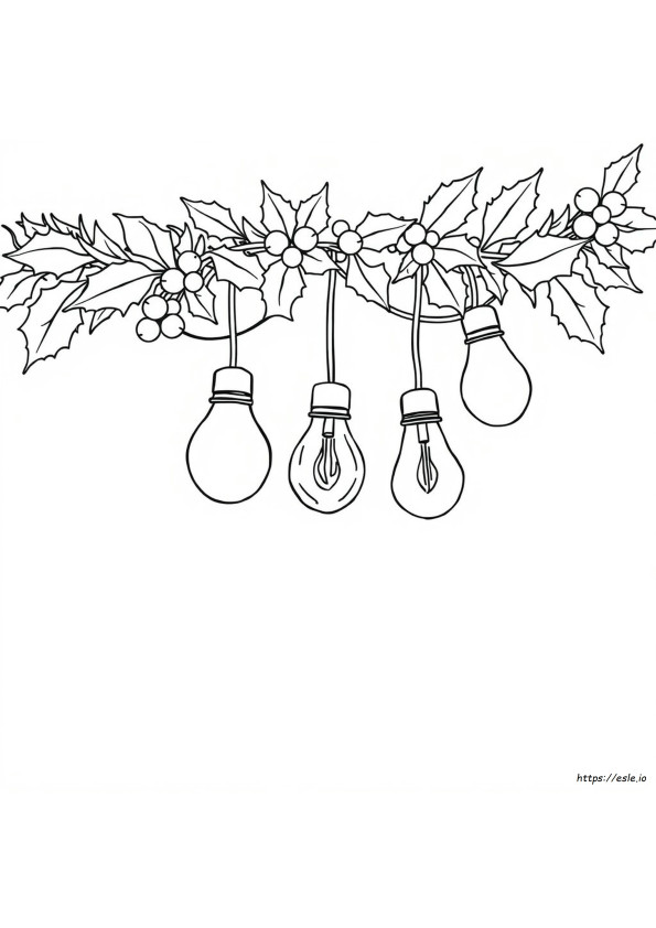 Coloriage Ampoule De Noël