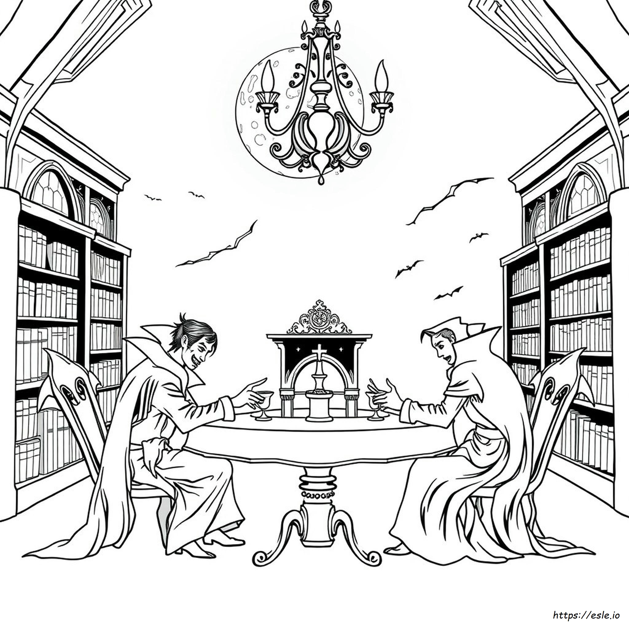 Vampire Coloring Pages For Adults - Free Printable