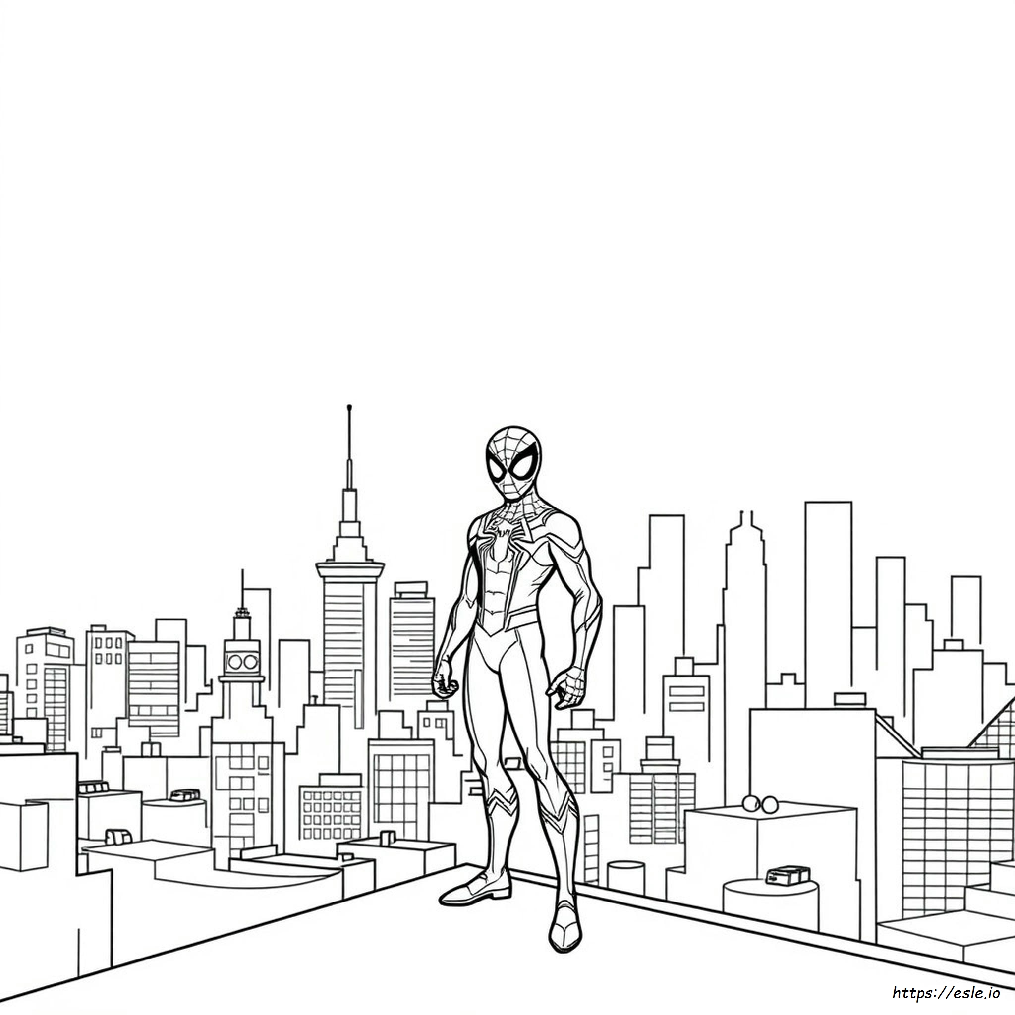 Coloriage Miles Morales à imprimer - Dessin Gratuit