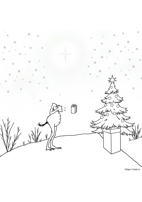 Christmas Coloring Page Grinch De Colorat