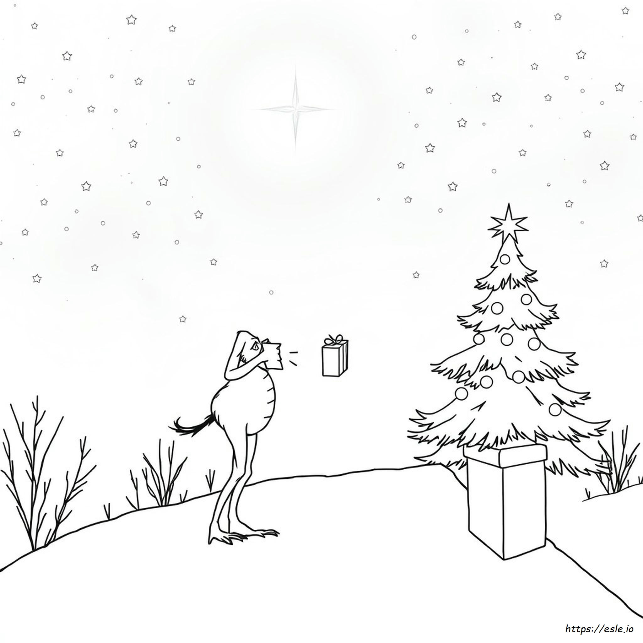 Christmas Coloring Page Grinch - Free Printable PDF