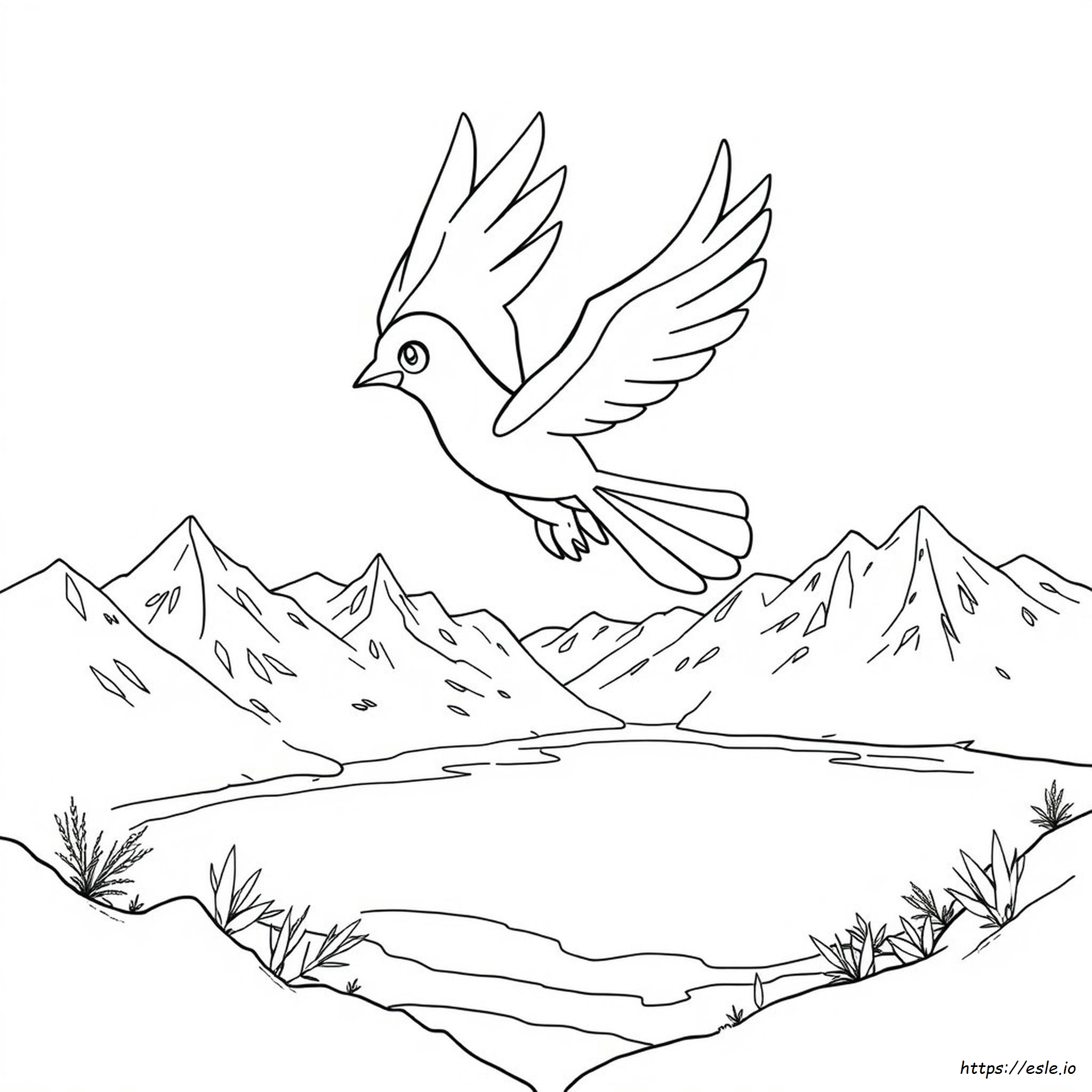 Galarian Articuno Pokemon Coloring Pages