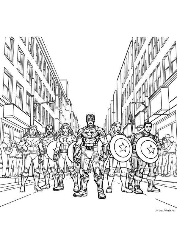 Planșe De Colorat Printabile Avengers Endgame