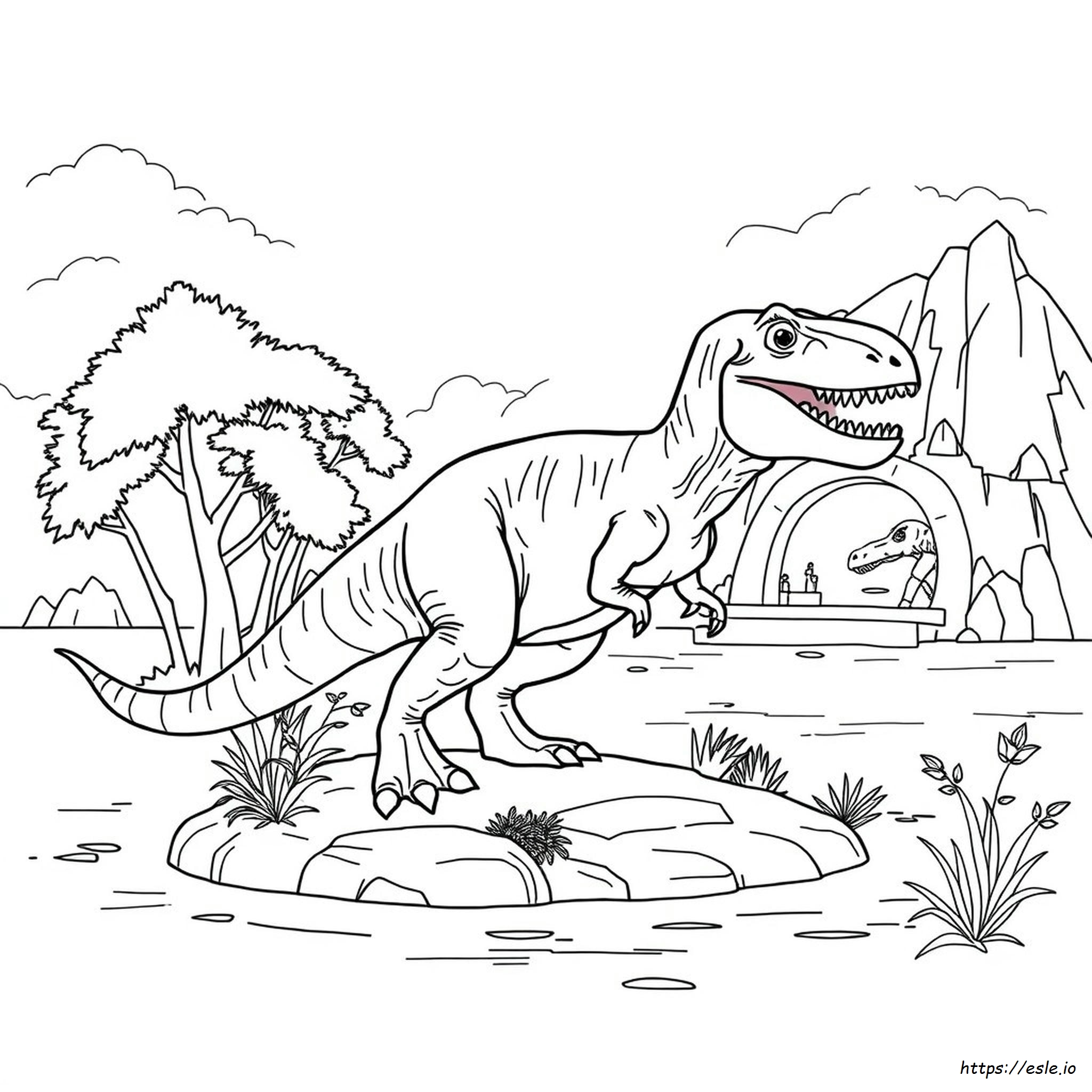 Indoraptor Indominus Rex Coloring Page