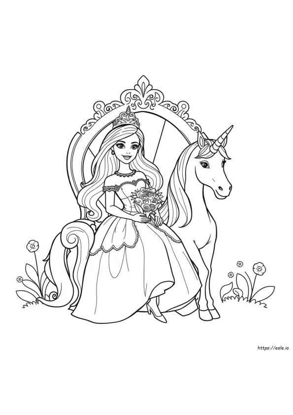 Barbie Princess Coloring Book
