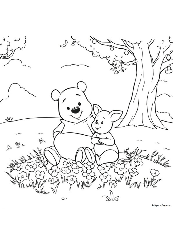 Coloring Pages Of Winnie The Pooh And Piglet